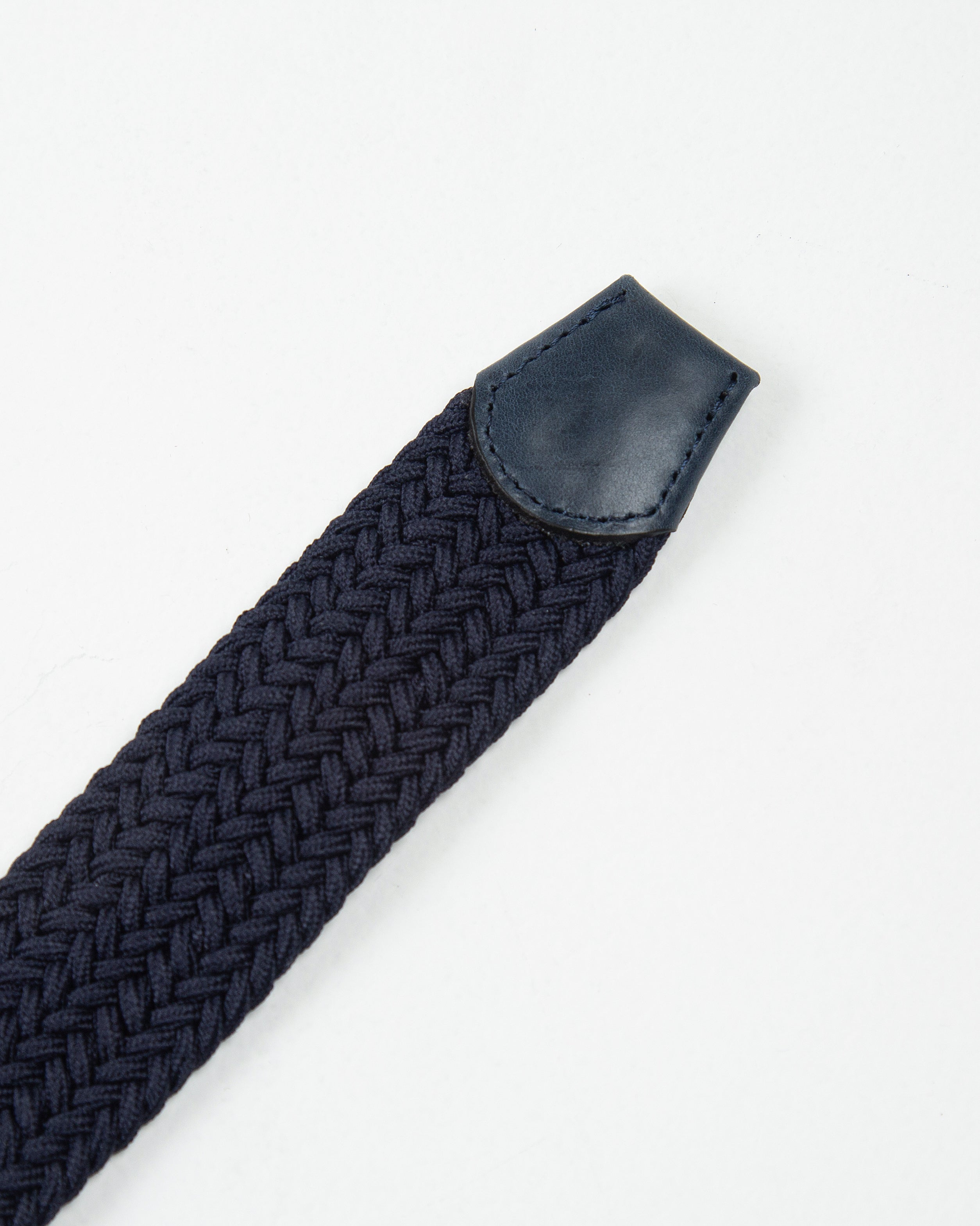 Cinturón Trenzado Elástico Azul Oscuro